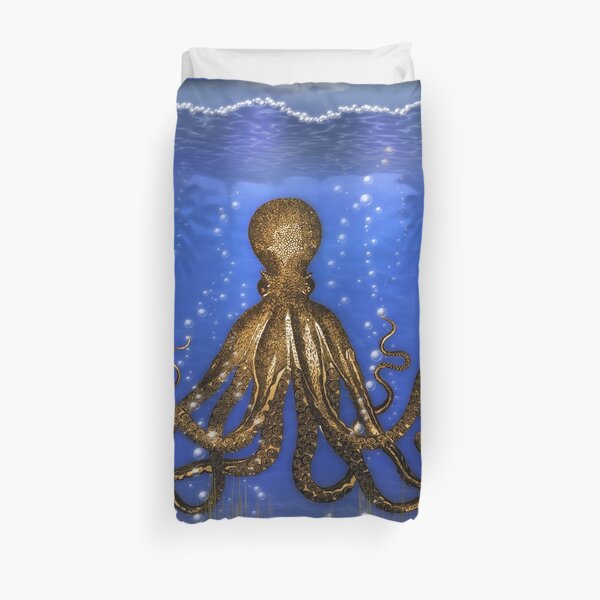 Octopus' Lair - colorful Duvet Cover