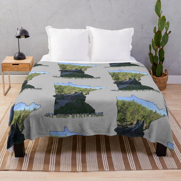 Item preview, Minnesota State Outline (Jay Cooke State Park) designed and sold by gorff.
