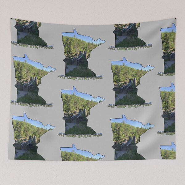 Item preview, Minnesota State Outline (Jay Cooke State Park) designed and sold by gorff.