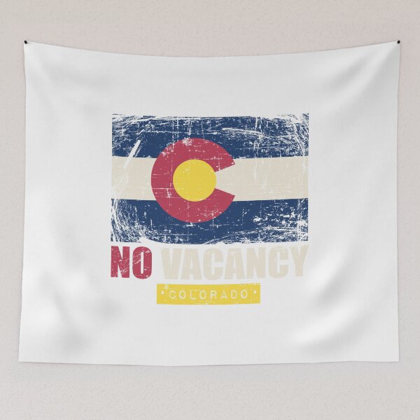 Item preview, No Vacancy License Plate Colorado Flag  designed and sold by noirty.