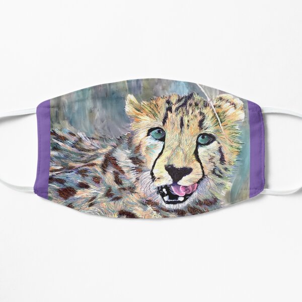 Playful Cheetag Sticker Mask