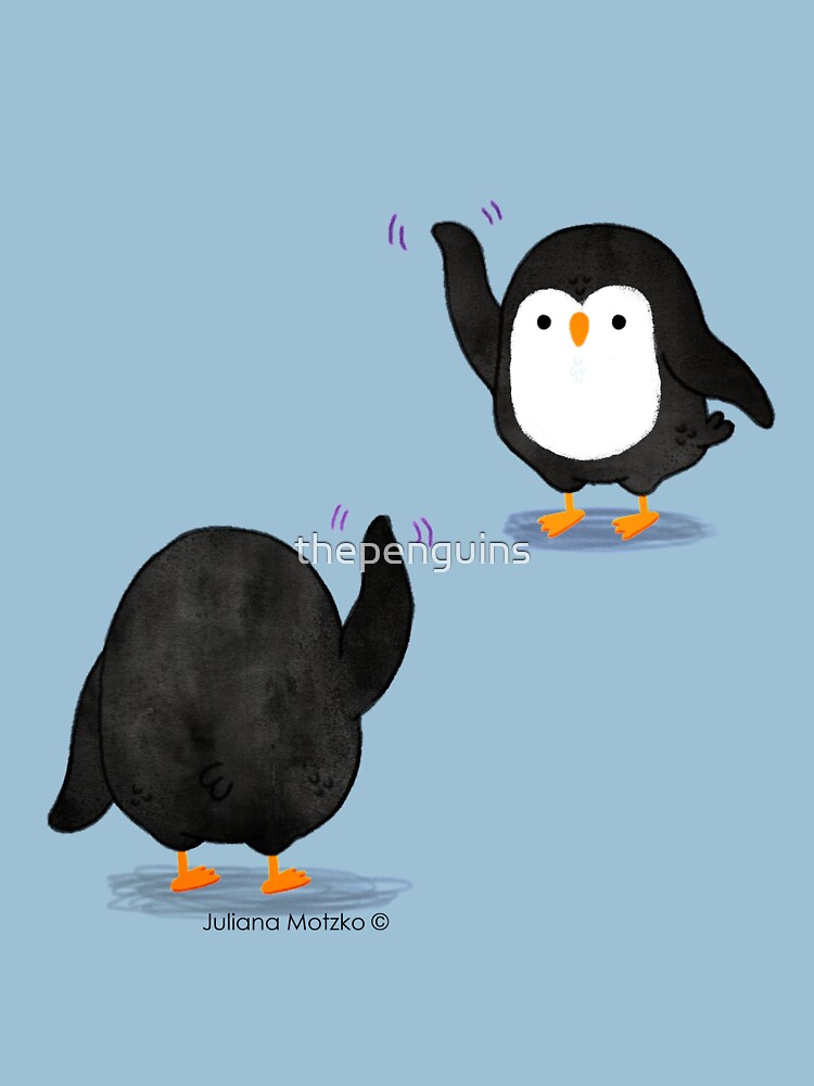 Penguins Waving by thepenguins