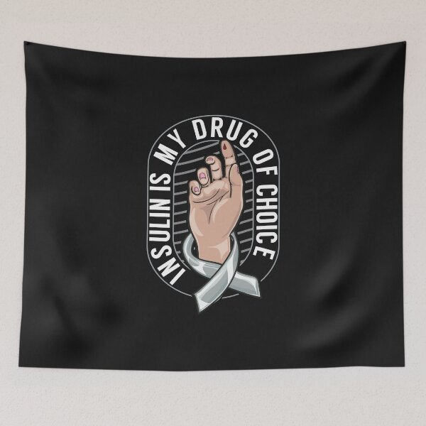 Item preview, Diabetes Warrior: Insulin is My Drug of Choice designed and sold by friendlyspoon.