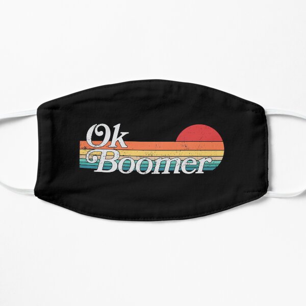 Ok BOOMER - retro - distressed Mask