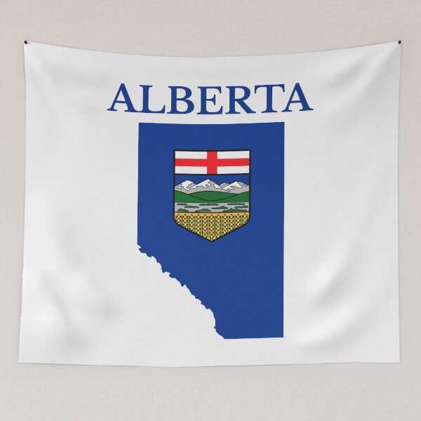 Item preview, Alberta Flag Map, AB, Canada designed and sold by marosharaf.
