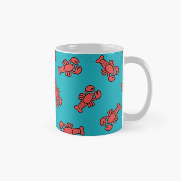 Item preview, Lobsters Pattern on Turquoise Blue designed and sold by evannave.