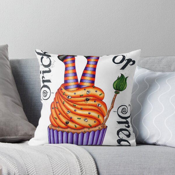 Item preview, Trick or Treat Witchy Cupcake designed and sold by Tabby's Tangled Art.