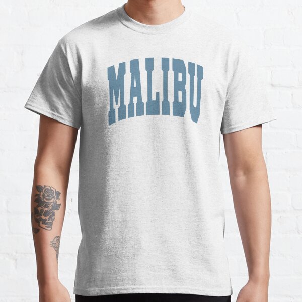 Malibu Varsity Lettering Design Classic T-Shirt