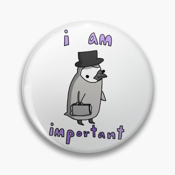 Business Penguin - Tiny Snek Comics Pin