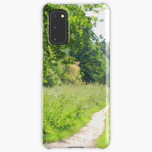 Grüner Weg im Wald. Wilde Natur. Samsung Galaxy Leichte Hülle