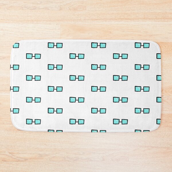 Item preview, Blue and Black Polka Dot Square Glasses designed and sold by World-of-Maegan.