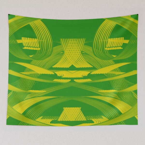 Item preview, Mask in Green & Yellow DPA160608a designed and sold by CSteenArt.
