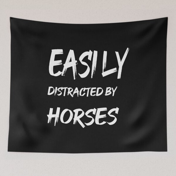 Item preview, Easily distracted by horses,Horse Lover Gift ,Horse Shirt, Horse Vaulting Riding, Classic T-Shirt   designed and sold by delkh07.