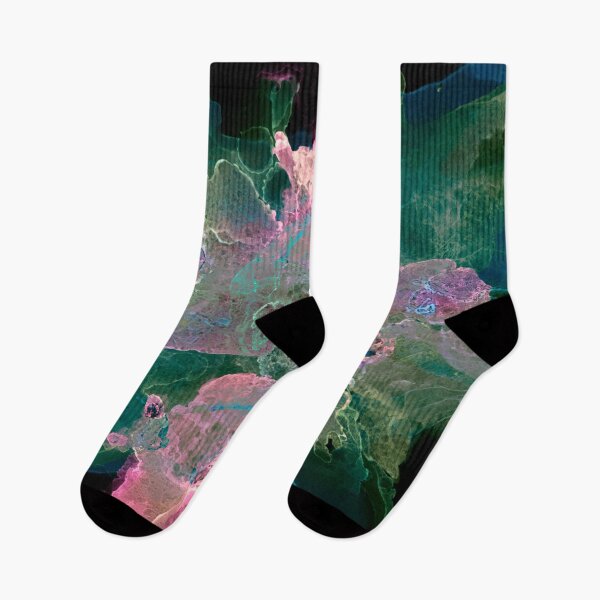 Item preview, Sea Foam Pink Moss Navy Alien designed and sold by EjRielDesign.