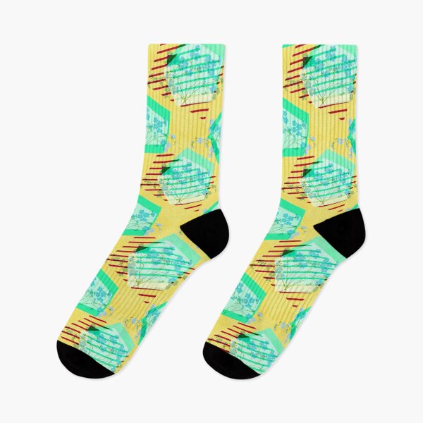 Item preview, Yellow Geometric Floral Pattern designed and sold by cluelesspaula.