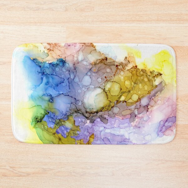 Item preview, Sea Pools Lavender Sun Navy Lava Surge designed and sold by EjRielDesign.