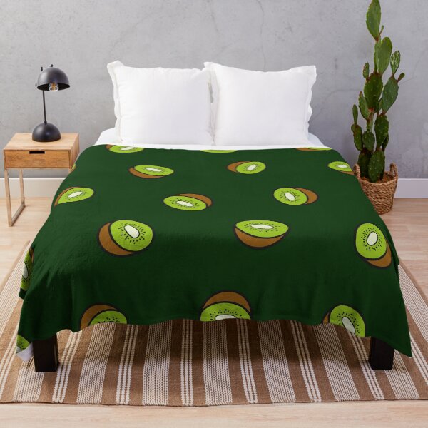 Item preview, Kiwi Fruit Pattern on Dark Green designed and sold by evannave.