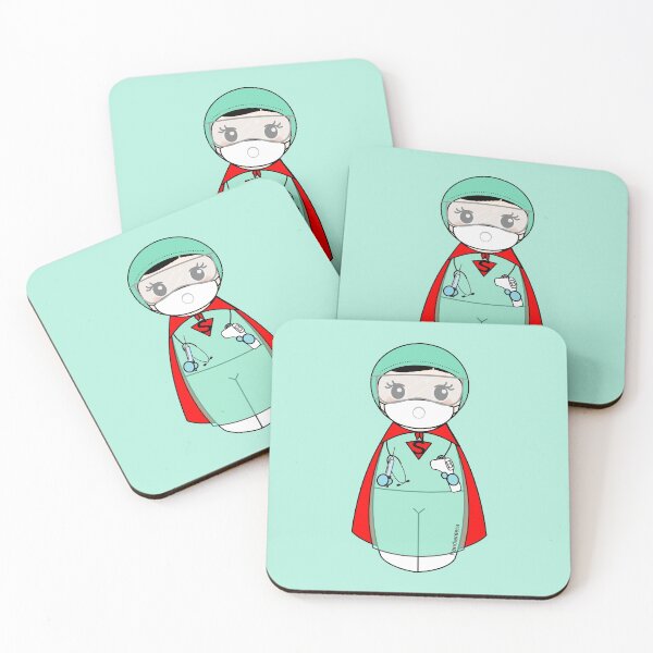 Item preview, Kokeshi Superheroine Nurse designed and sold by Pendientera.