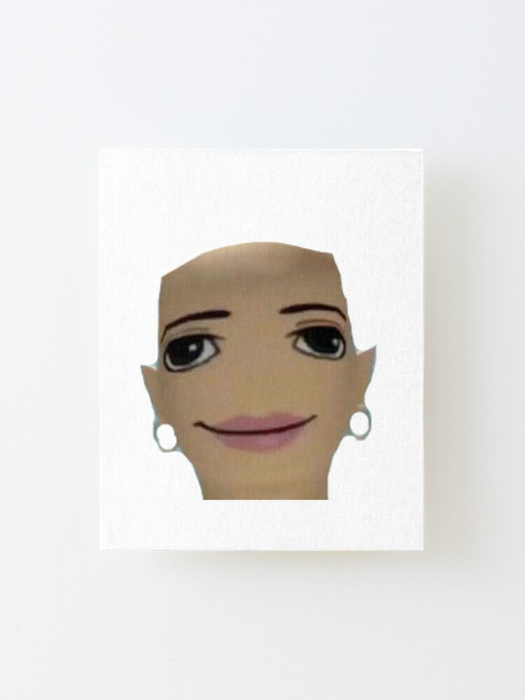 Ratchet Roblox Meme Mounted Print By Lovied Redbubble - roblox floating head