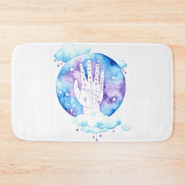 Item preview, Palmistry Hand Painted in Watercolor  designed and sold by KConfetti.