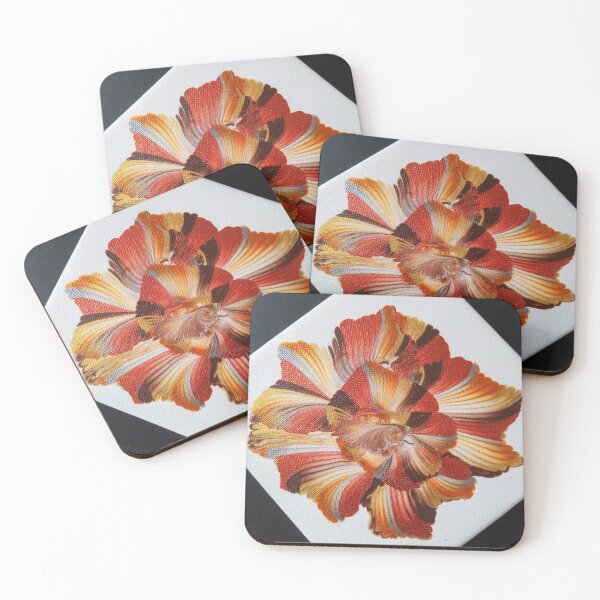 Item preview, Vibrant Metallic Abstract Flower designed and sold by Annabellepaints.