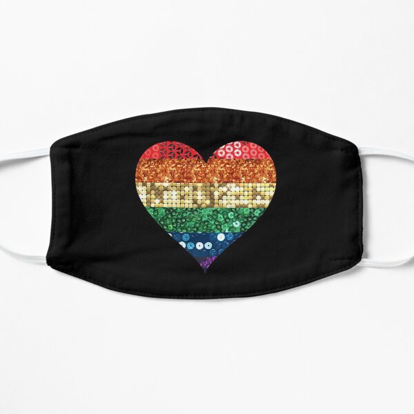 Regenbogenherz Maske