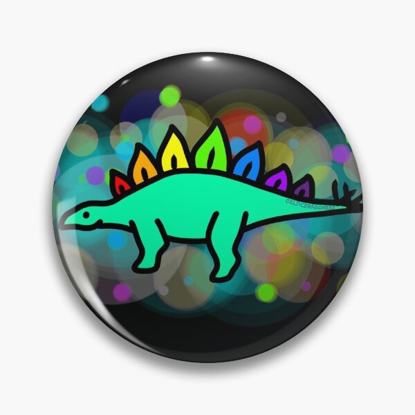 Item preview, Rainbow Stegosaurus designed and sold by CelticDragoness.