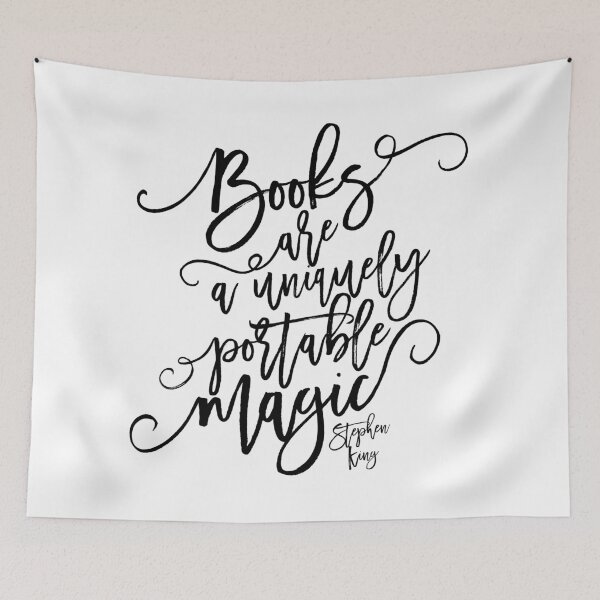 Item preview, Books are a Uniquely Portable Magic - Stephen King designed and sold by enchantedshoppe.