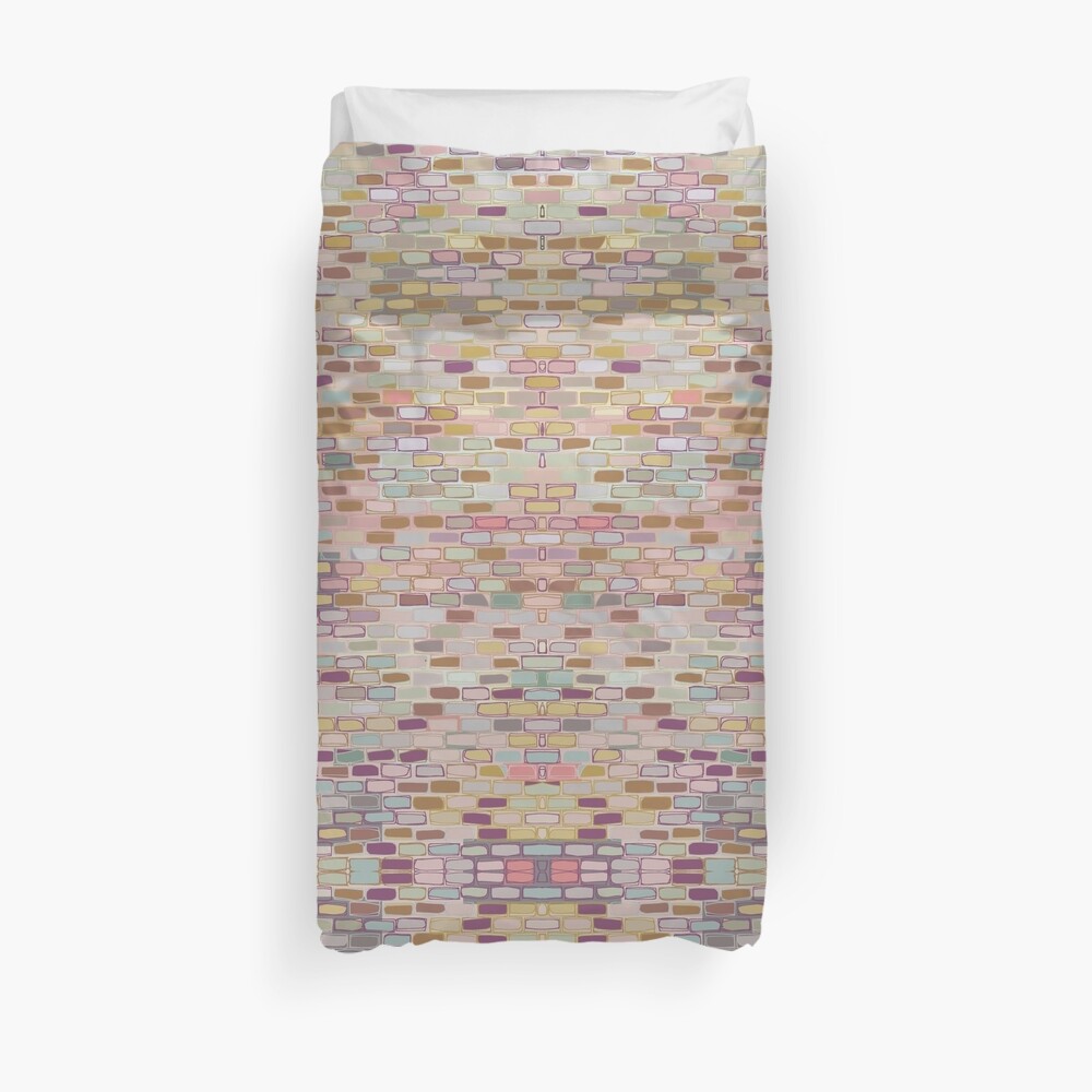Stone Wall Heart (Digital Art) Duvet Cover