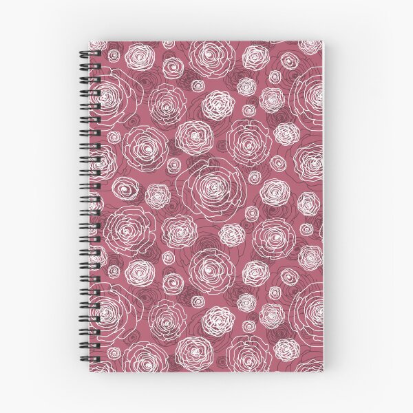 Item preview, Floral sketch seamless pattern on dark pink s designed and sold by Yulia Chepurova.