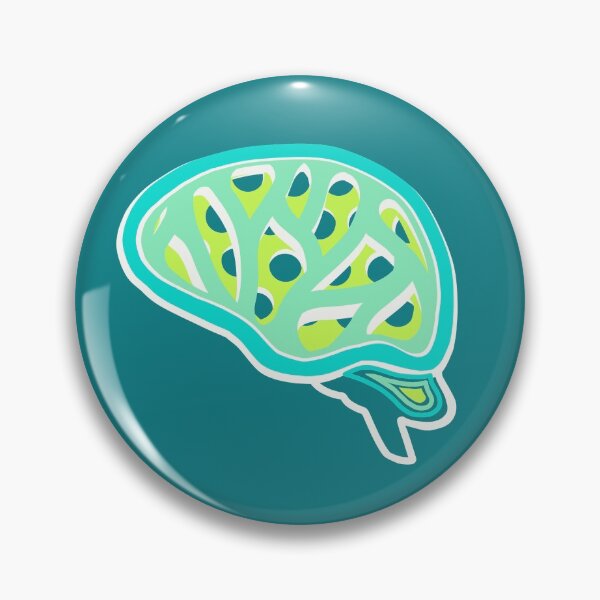 Item preview, Cool Brain Design - green and blue designed and sold by mayapl.