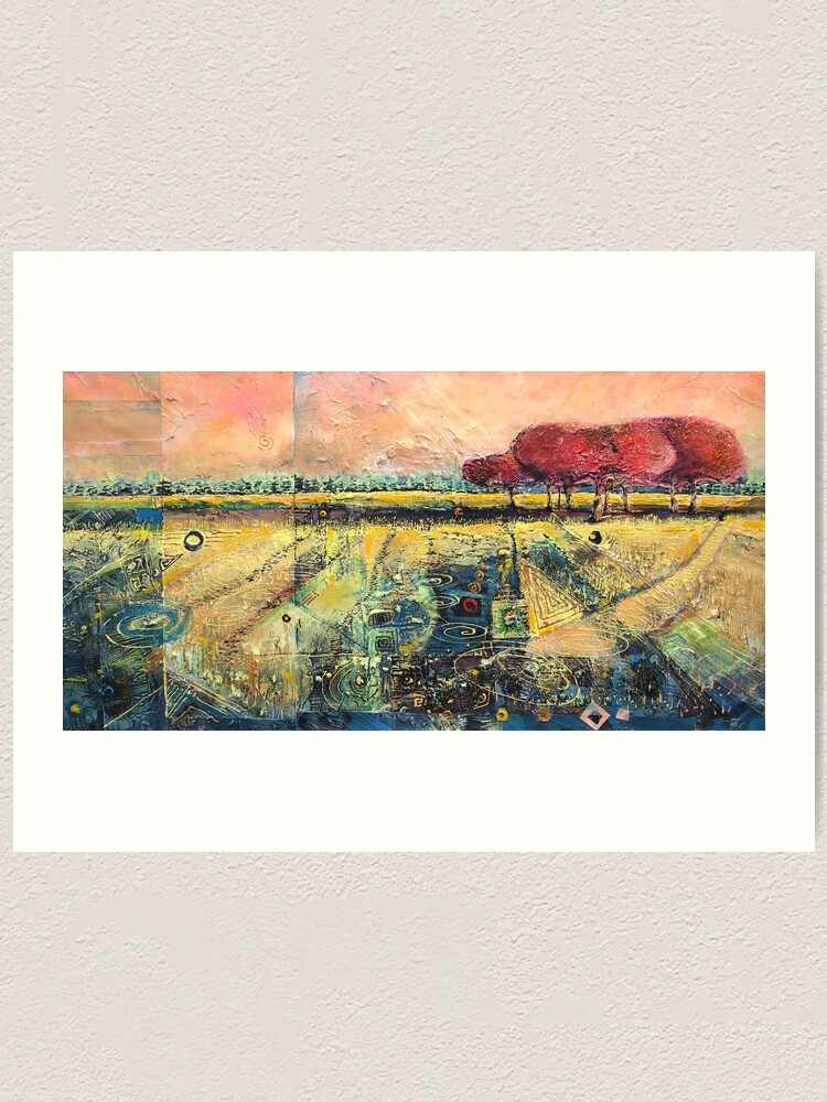 Thumbnail 1 of 3, Art Print, Spiral Filled Landscape designed and sold by edy4sure.