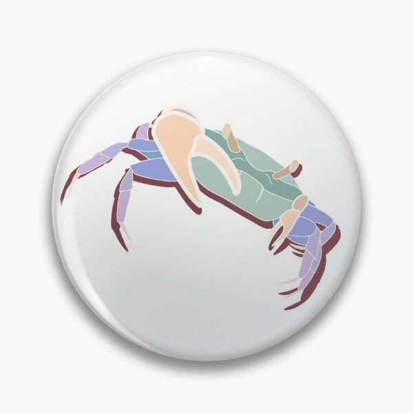 Item preview, Fiddler Crab - white outline with red shadow designed and sold by mayapl.