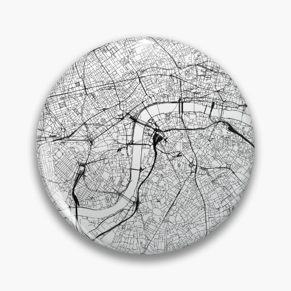 Item preview, London White Map designed and sold by multiplicitymap.