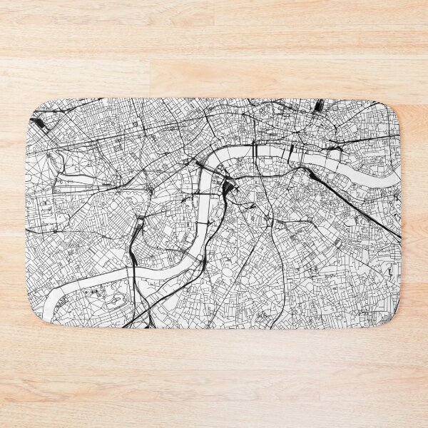Item preview, London White Map designed and sold by multiplicitymap.