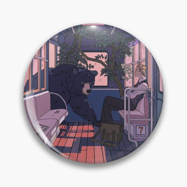 Item preview, Bear with me on the bus surreal art designed and sold by MindChirp.