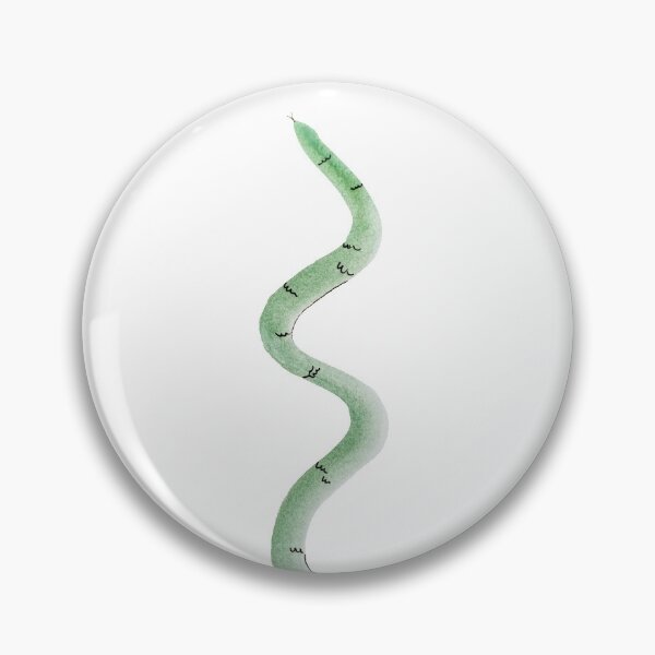 Item preview, Watercolor Green Minimal Snake Painting designed and sold by Kristen Lucero.