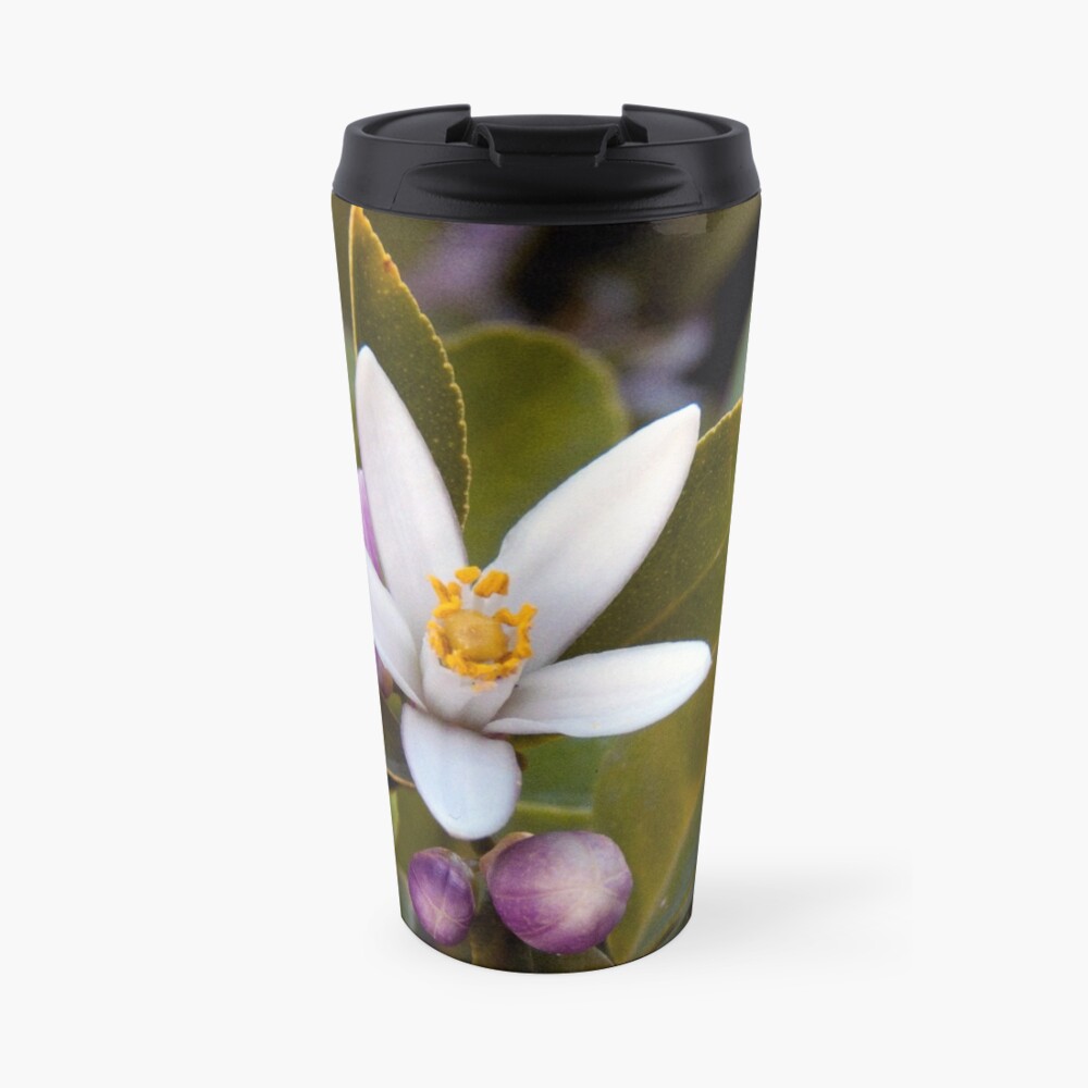 Meyer Lemon Blossom Travel Coffee Mug