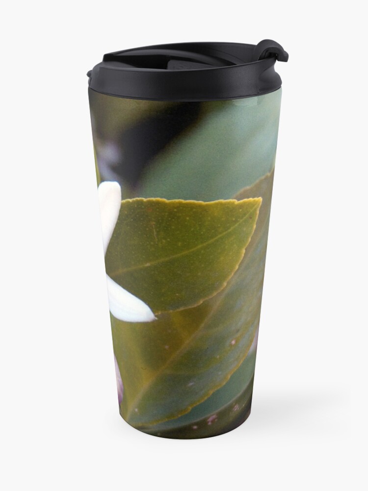Alternate view of Meyer Lemon Blossom Travel Coffee Mug