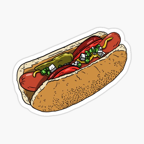 Chicago Dog is my Co-Pilot Sticker