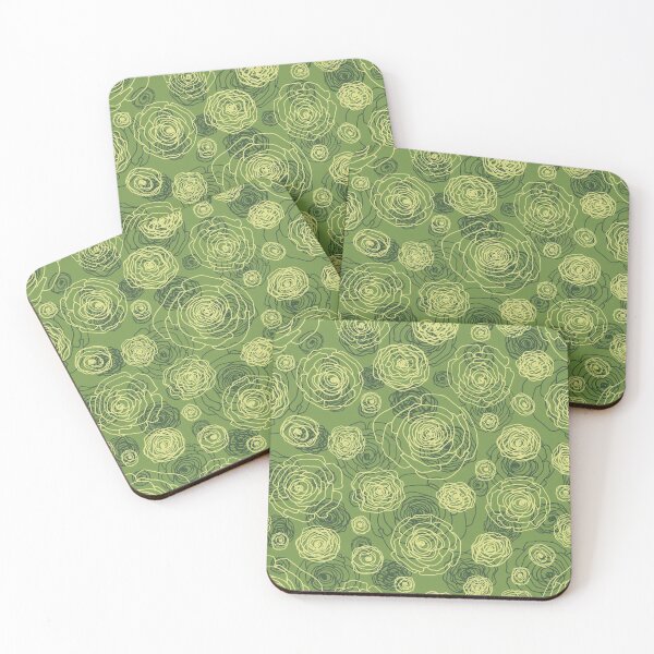 Item preview, Floral sketch seamless pattern on green s designed and sold by Yulia Chepurova.