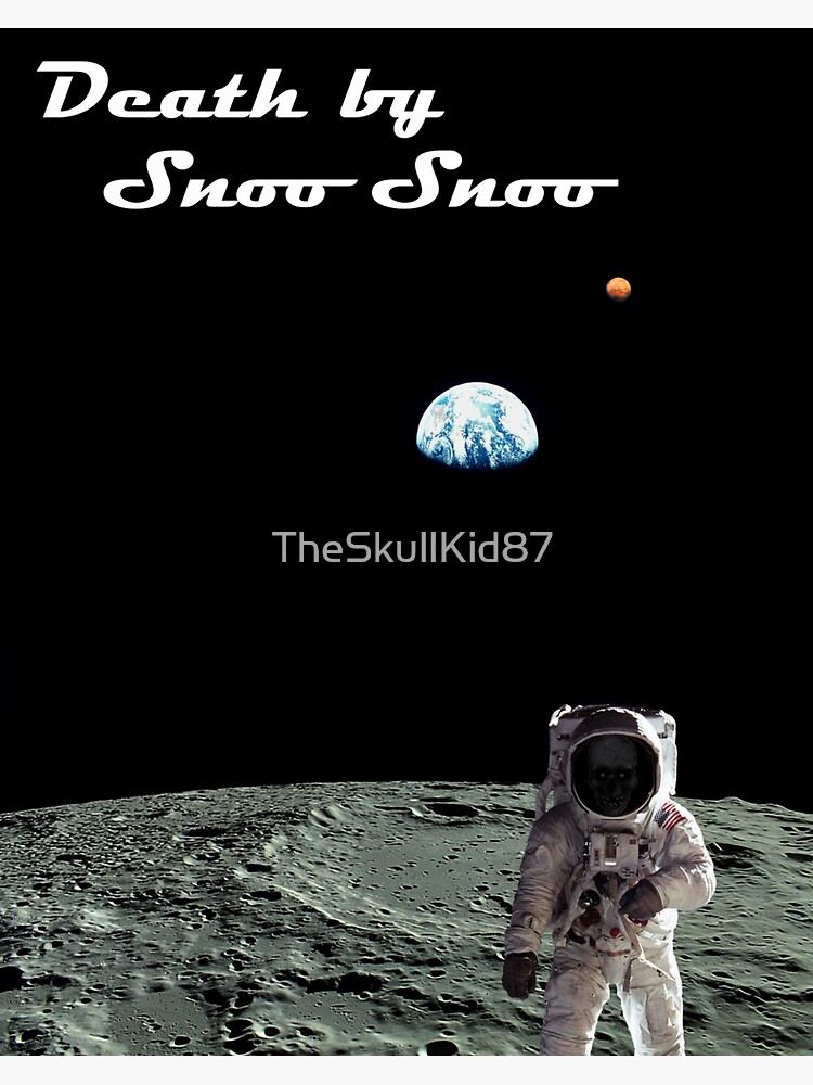 "Death By Snoo Snoo Space" Sticker for Sale by TheSkullKid87 Redbubble
