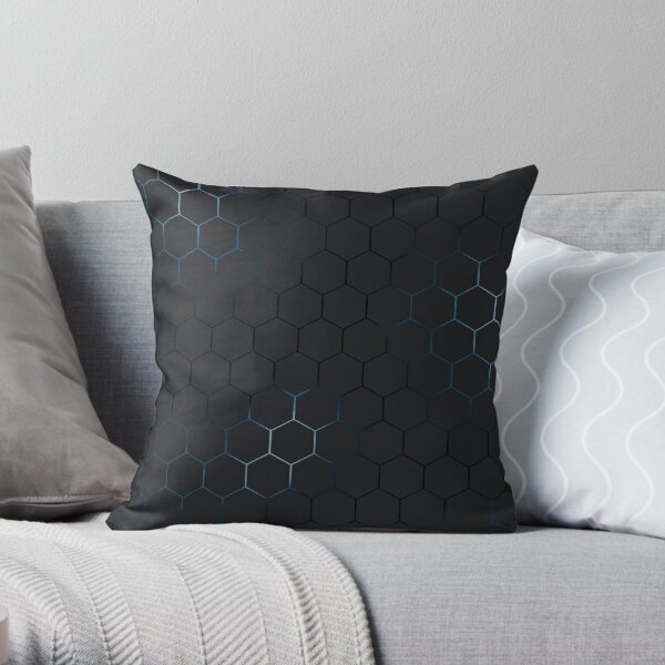 Futuristic honeycomb Throw Pillow