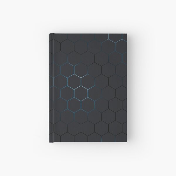Futuristic honeycomb Hardcover Journal
