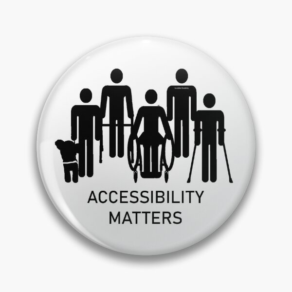 Item preview, Accessibility Matters (black color) designed and sold by jenstarzec.