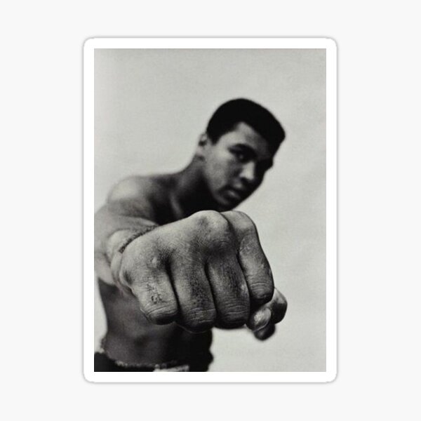 Mohamed Ali se préparant au combat Sticker