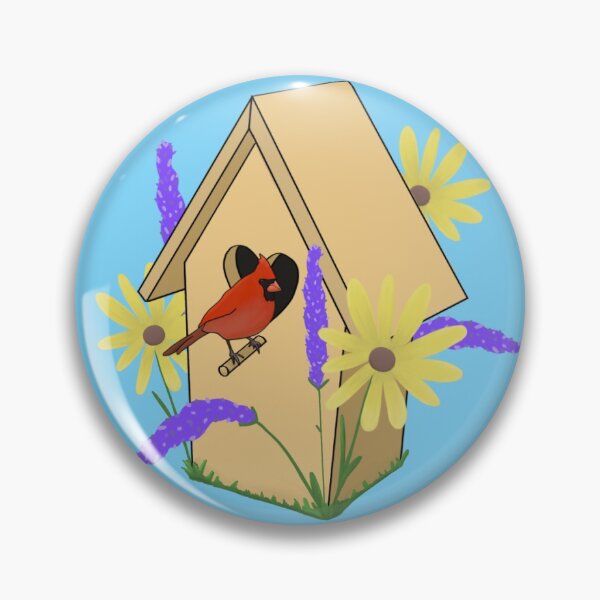 Item preview, Cardinal and Birdhouse designed and sold by Brooke-McBride.