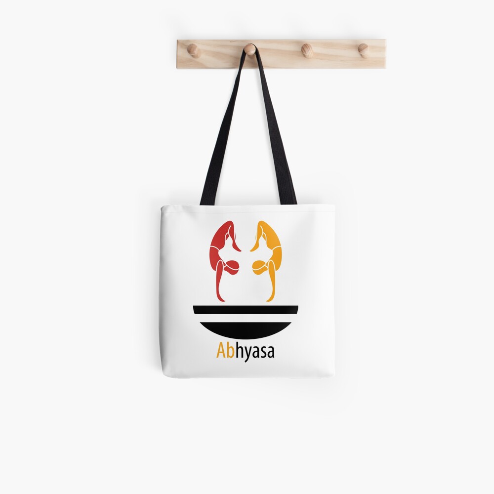Abhyasa effort practice yoga consistence Tote Bag
