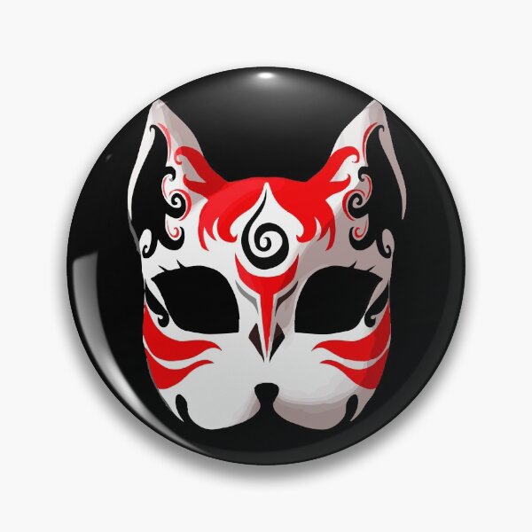 Item preview, JAPANESE MASK Kitsune Yokai designed and sold by haroune rachid.