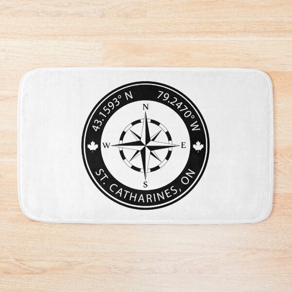 Item preview, St. Catharines, Ontario Geographical Coordinates designed and sold by TeeOhGraphics.
